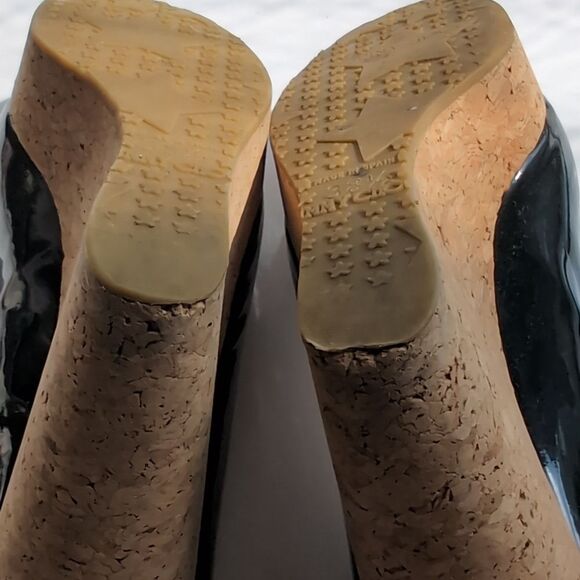 Jimmy Choo black patent wedge platform Pump shoes size Size 38.5 - Picture 16 of 16